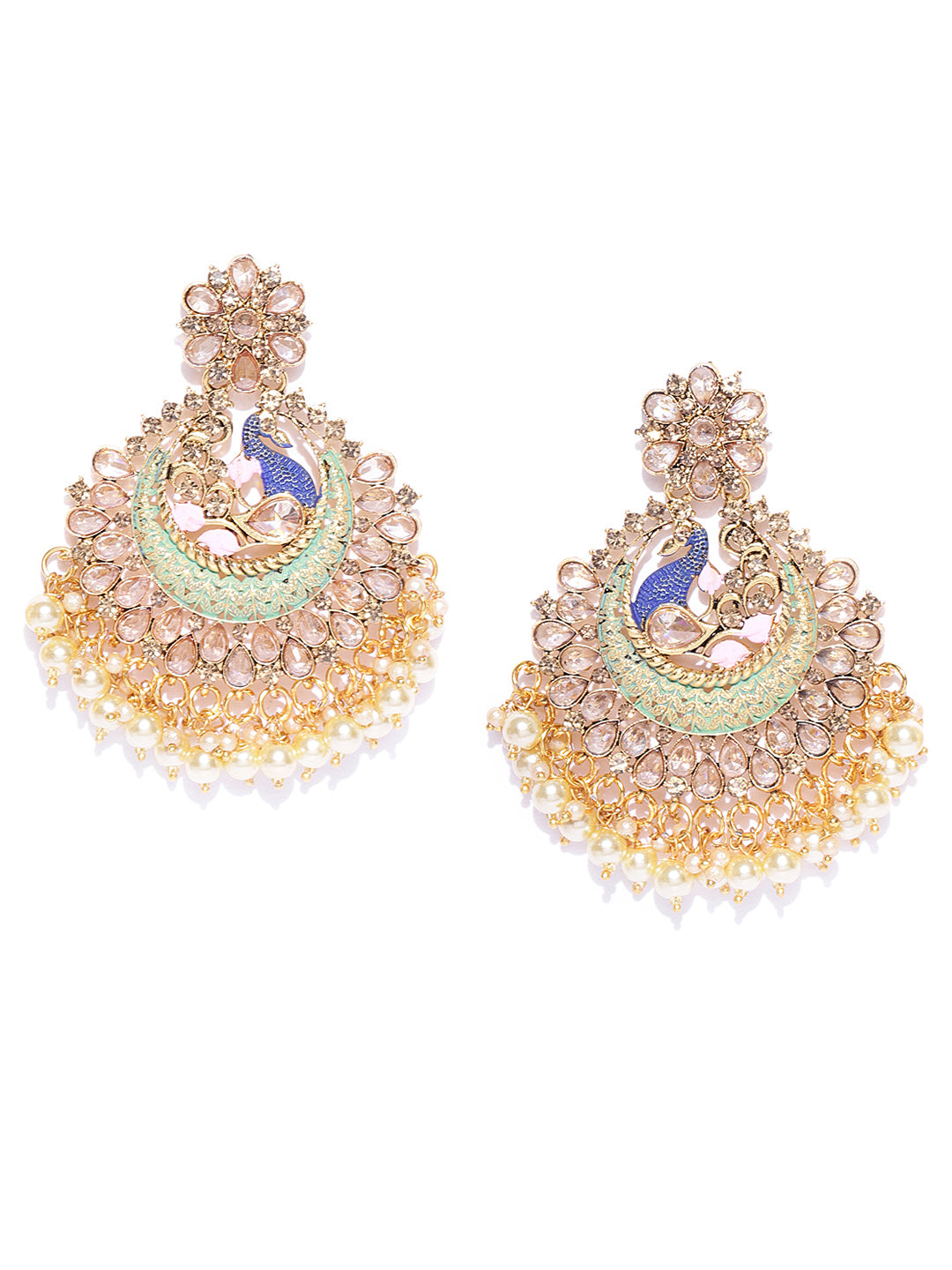 Indian Gold plated Gorgeous Women Kerala Bridal Party Wear Dome Jhumka  Earrings | eBay